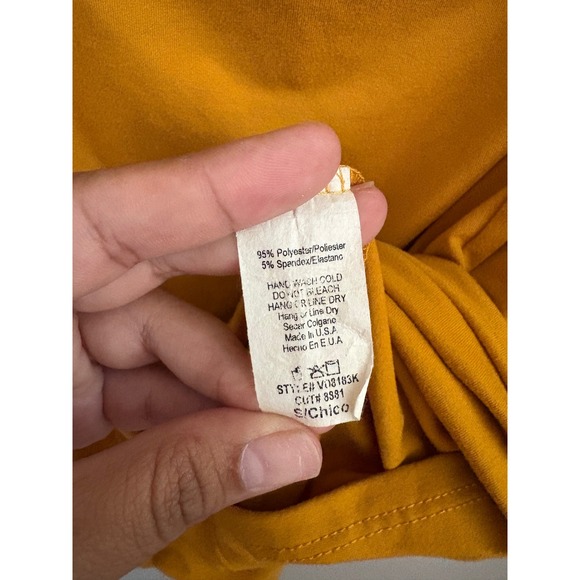 Pink Blush Maternity Golden Yellow Ruffle Off Shoulder Long Sleeve Dress Sz‎ S - Picture 7 of 8